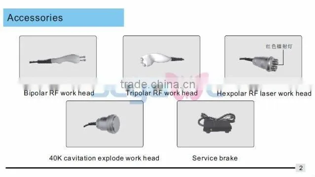 5-1 Ultrasonic Liposuction Cavitation Tripolar Bipolar Radio Frequency Machine