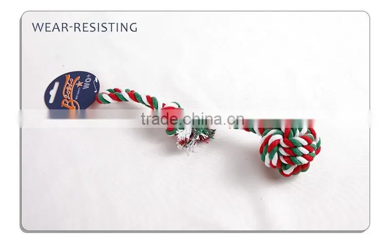 hot selling factory directly cotton rope toy with knot dog chew toy