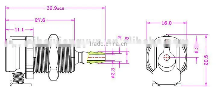 1/8" coupling BM1602PH