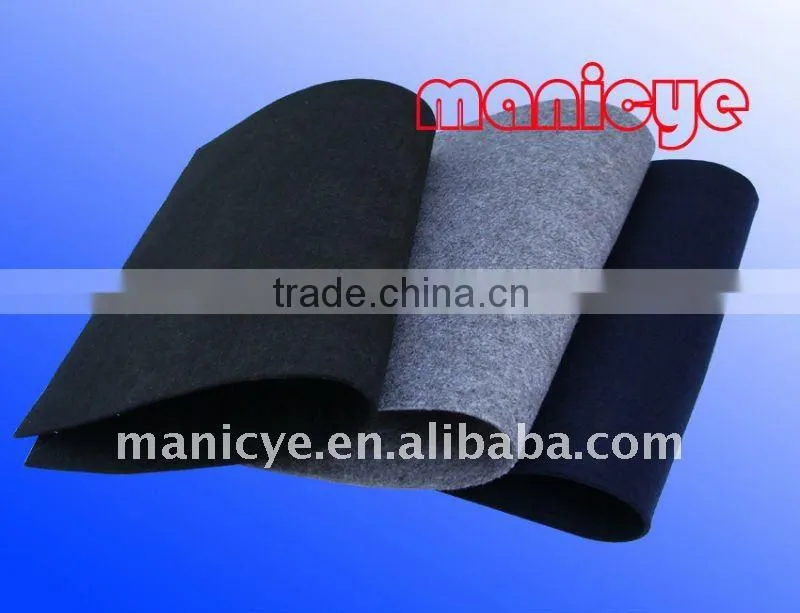 100% Polyester Needle Punched Non-woven Fabric For Hat Material