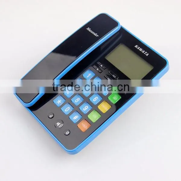 New arrival thin white color telephone set with a stand