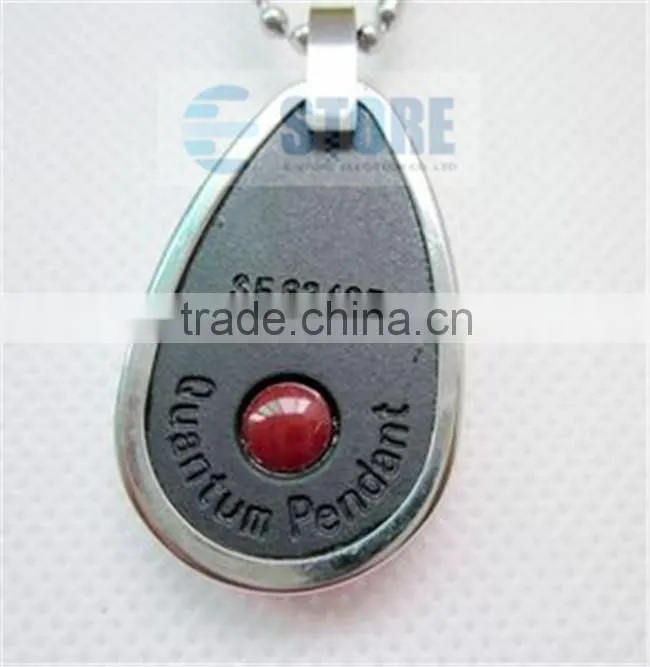 Waterdrop Design Volcano Lava Energy Stone Pendant Bio Quantum Energy Pendants Charms