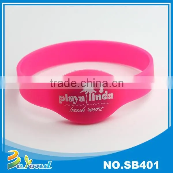 China factory logo printed colorful rfid funny custom wristbands