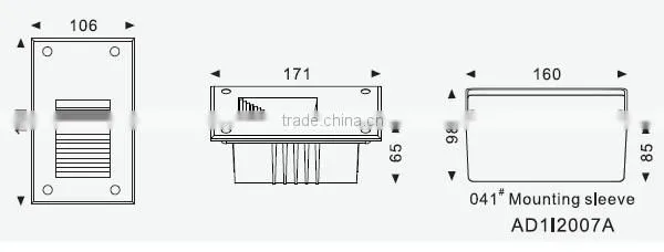 2W top quality CE RoHS listed LED outdoor wall light IP65