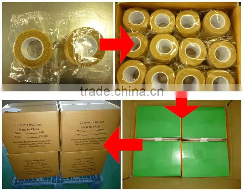 ISO CE FDA Approved Vet Wrap Cohesive Bandage