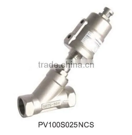 stainless steel and plastic dn15 to 65 threaded angle seat valve