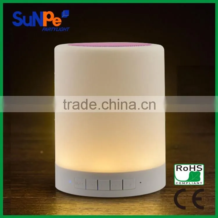 3 Swifts 7 Colors Lamp Portable Mini Bluetooth Speakers with LED Lgiht
