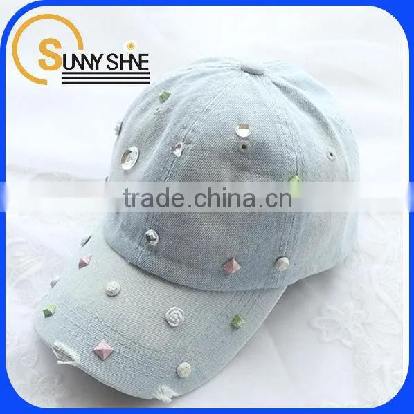 wholesale custom flowers 6 panel cheap baseball cap