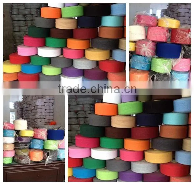 High quality white open end recycled cotton polyester knitting and weaving yarn