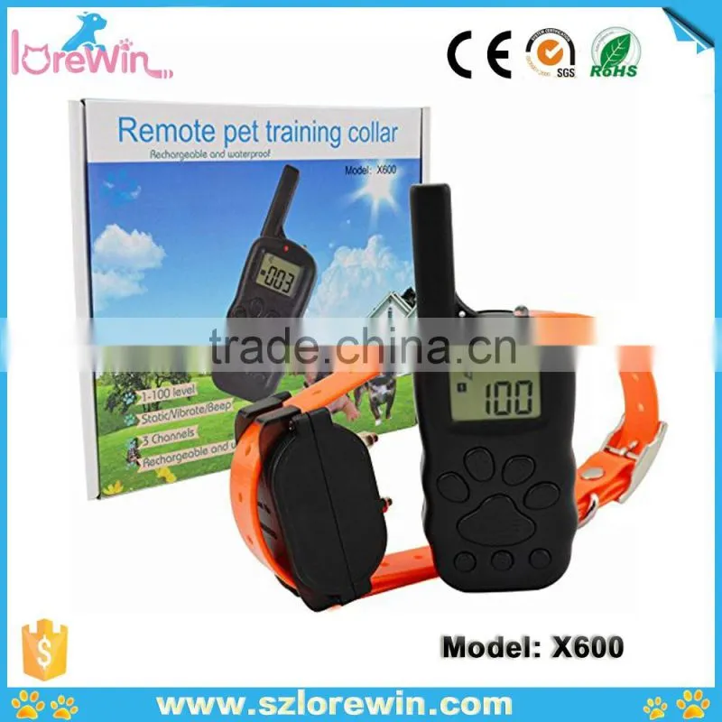 Big LCD display Remote Electronic Dog Training Collar Cheap Waterpoor Remore Dog Training Collar
