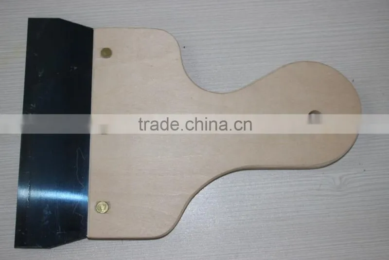 Blue carbon steel scraper / wooden handle tools / paint scraper