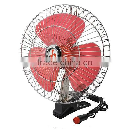 DC 12v 24v with clip install oscillating driver fan for vehicles
