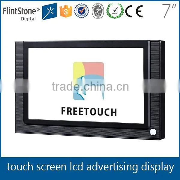Flintstone 7 inch AD736WPT shenzhen lcd display touch,lcd ad player,monitor touch screen