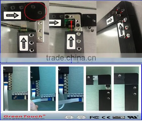 Frame IR touch screen,infrared multitouch panel kit 2 points,4points,6points,10points,16points