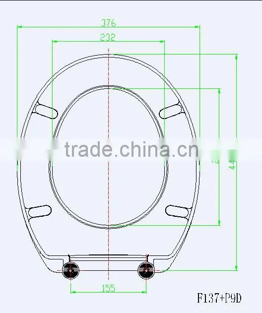 Economic EU standard duroplast toilet seat cover for your bathroom with different options of hinges
