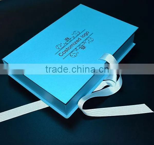 Custom logo printed lovely wedding dress favor box company