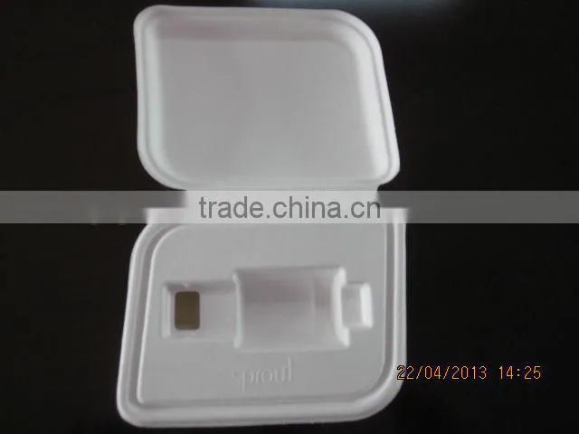 Custom Sugarcane Bagasse Molded Fiber Coffee Cup Trays,Cup Holder Pulp Paper