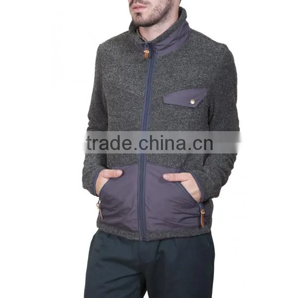 fashionable and warm jacket surface and interlining fabric polar fleece textile for jacket