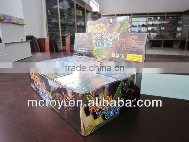 Factory supplier wholesale Crystal fossil dinosaur putty crystal slime alien toy