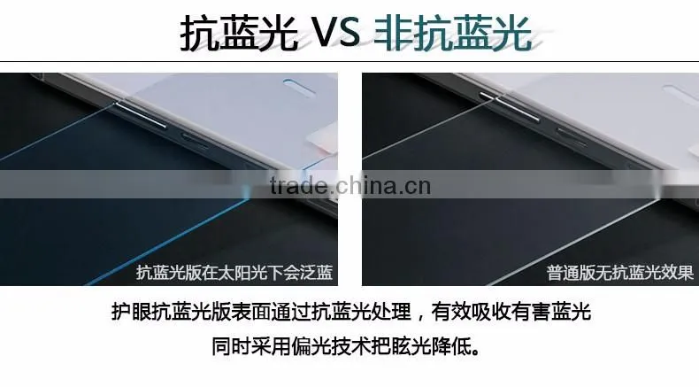 Anti Bluelight Colored 9H Tempered Glass Full Cover Screen Protector For Vivo X5L