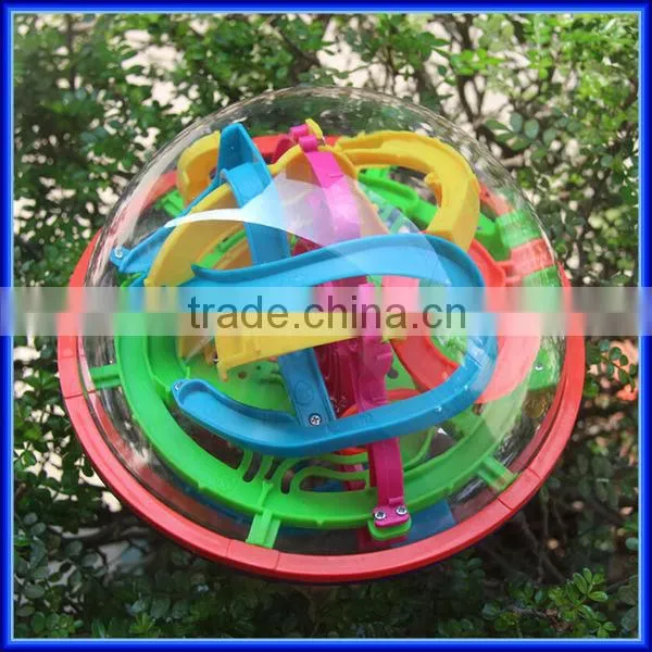 High quality plastic children intellect 3D puzzle maze ball/educational puzzle toy