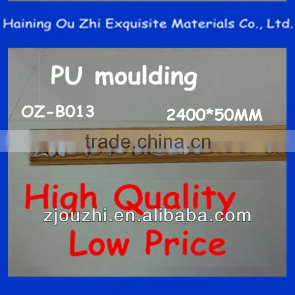 2014 hot sale waterproof pu cornice mouldings for wall decoration
