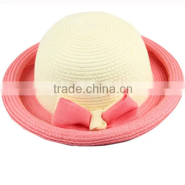 Hotsale mexican straw hats breathable coffee fedora straw hat with ribbon Summer cool strawhat