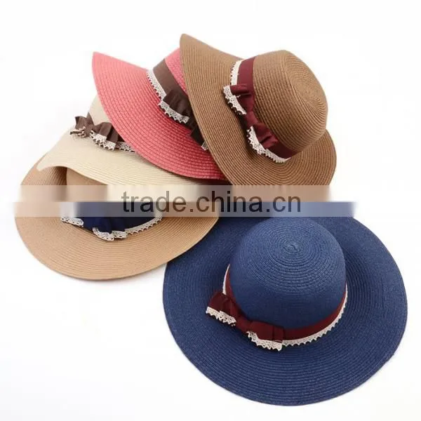 Promotion with custom printed logo good quality custom made panama straw hats
