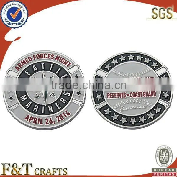 europe souvenir bronze soft enamel colored metal indian coin manufacture