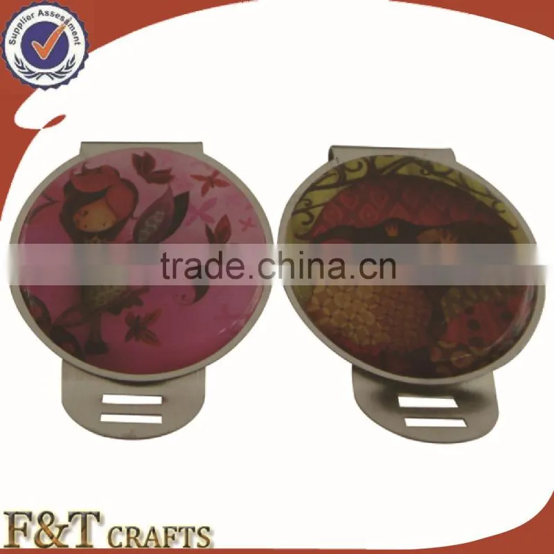Manufactur printing logo epoxy funny paper clip for hiqh quanlity