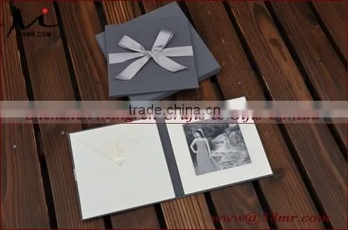 Fabric Cloth Linen Photo USB Business Card Box Album Folio