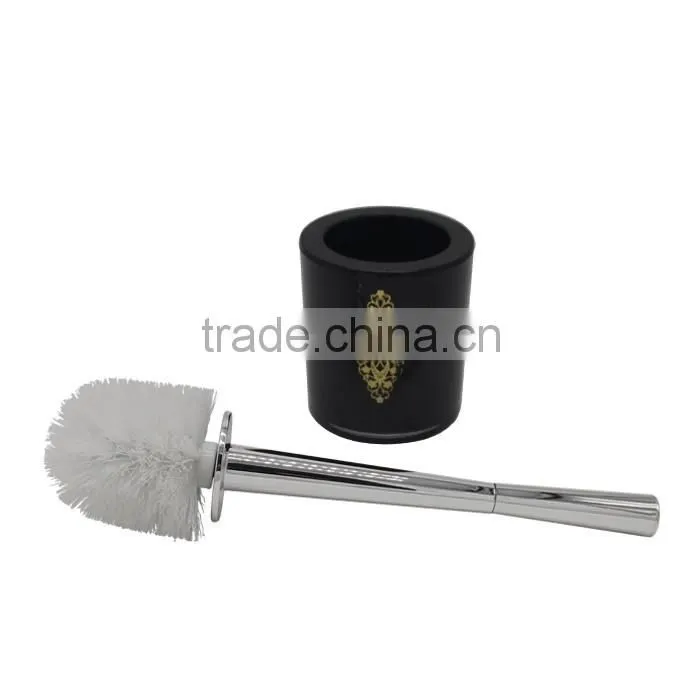 plastic black toilet brush set for sanitary ware