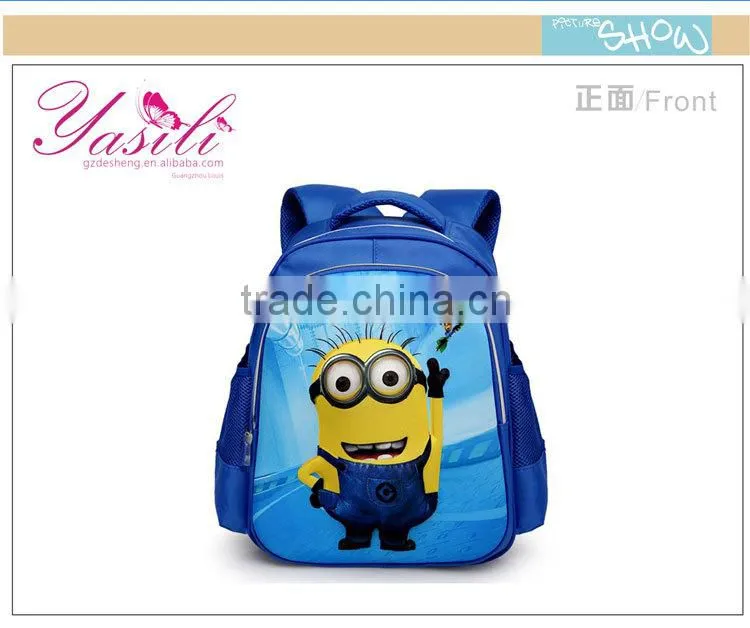 Despicable Me Backpack,cartoon picture child backpack,carton school backpack