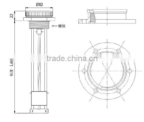 MG-200 Mechanical level gauge, mechanical fuel gauge, mechanical measuring instrument