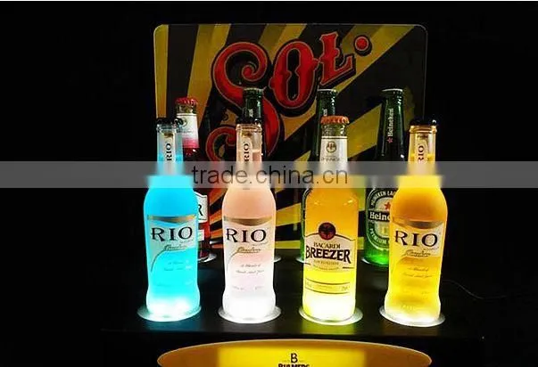 2015 China Wholesale Customed Led Lighting Bottle Glorifier Base