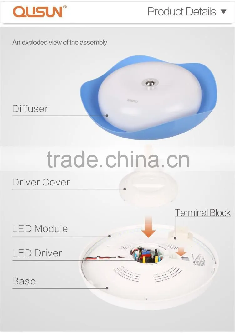 LED Ceiling Lamp 15W 20W, Surface Mounted, CE RoHS,Apple( Blue ) series