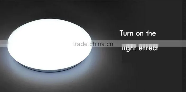 Microwave Sensor Round LED Ceiling lamp 18w pure/warm white doppler all in one