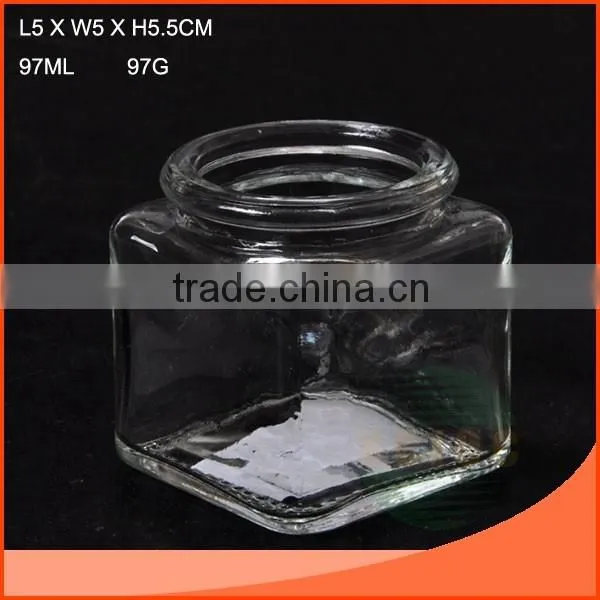 185ml glass jar with clip,silicone pad and lid