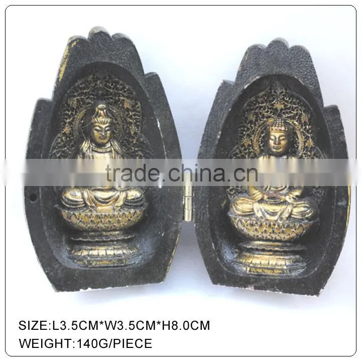 Buddha In The Hand, Antique color mini buddha statue ,small buddha statue