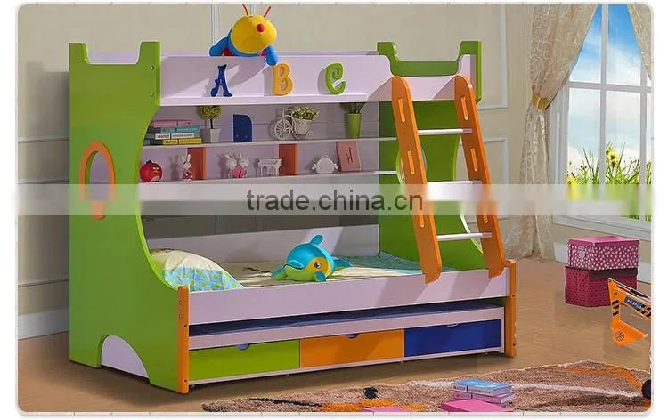 Modern double over double dormitory Metal bunk beds,school triple bunk bed