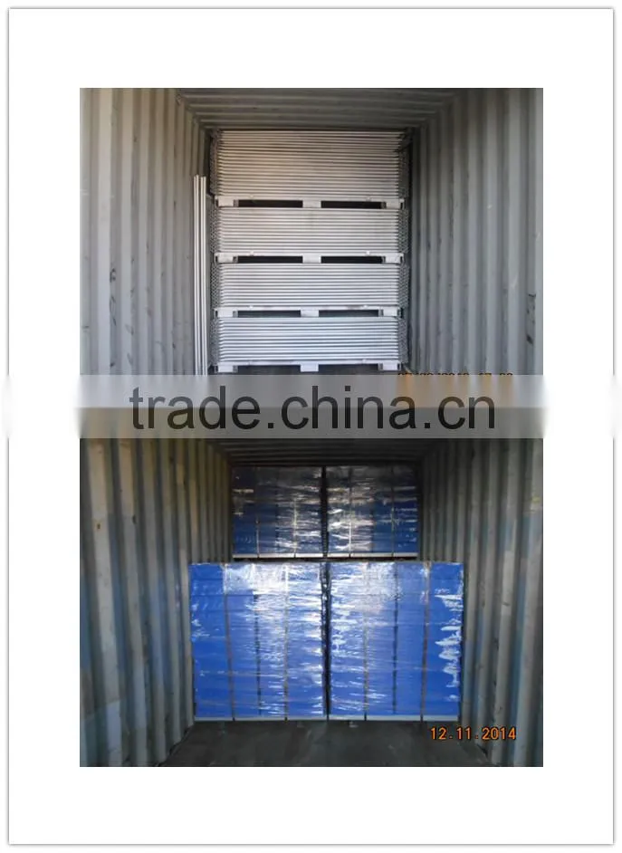 Cheap galvanized temporary fencing, concrete filled block temporary fence base
