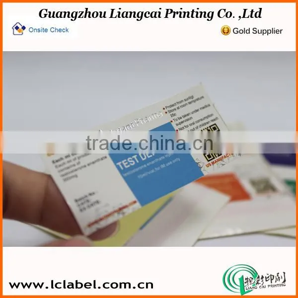 high quality 10ml hologram vial labels 10ml vial labels