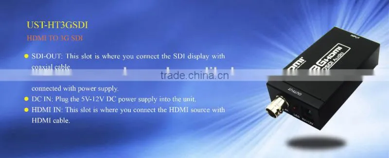 2015 New MINI 3G HD MI to SDI Converter, HD MI switch to 3G HD SD SDI Signals, HD MI to SDI Converter Supports 1080P