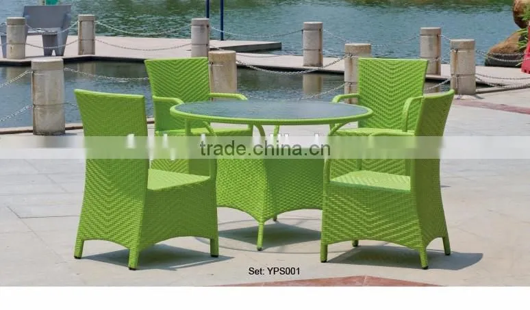 commercial outdoor furniture elegant handmade rattan wicker coffee shop bar set yps031