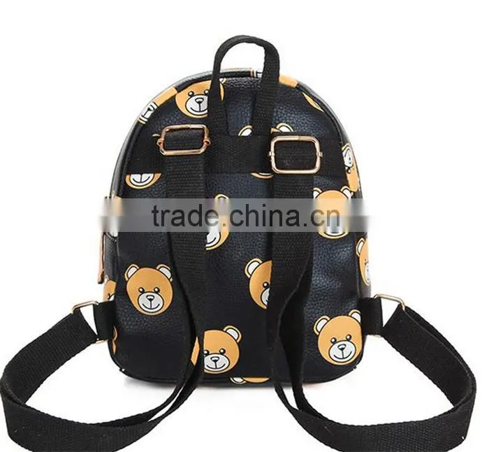 Multicolor Canvas Teenage backpack school bags for high school girls