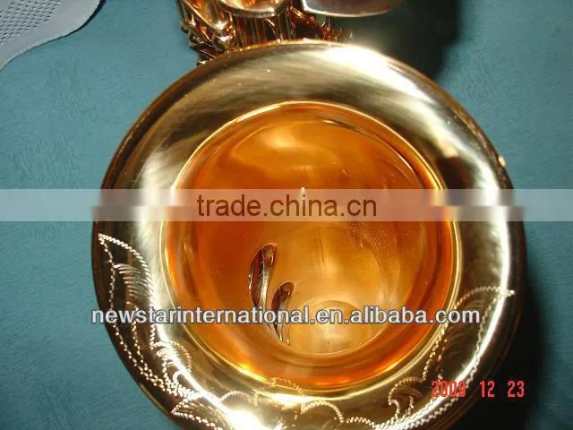 gold lacquer alto Saxophone imitating 82Z HSL-1002