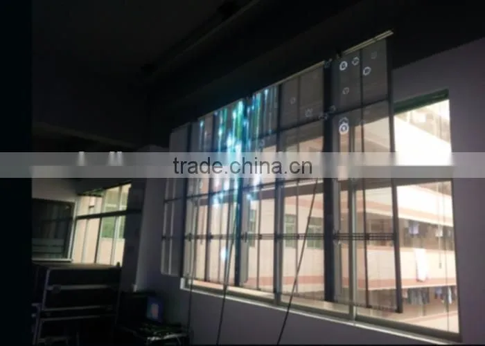 High Brightness Transparent Glass LED Display Board For Shopping Mall