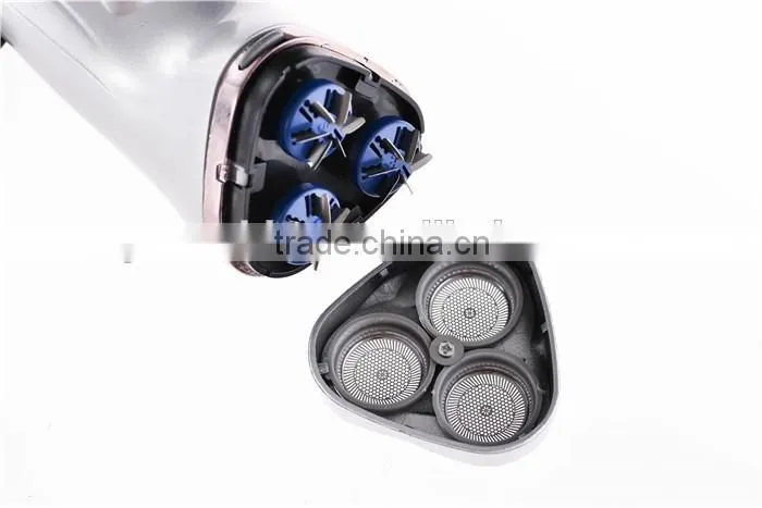 Triple blade rechargeable shaver beard shaver