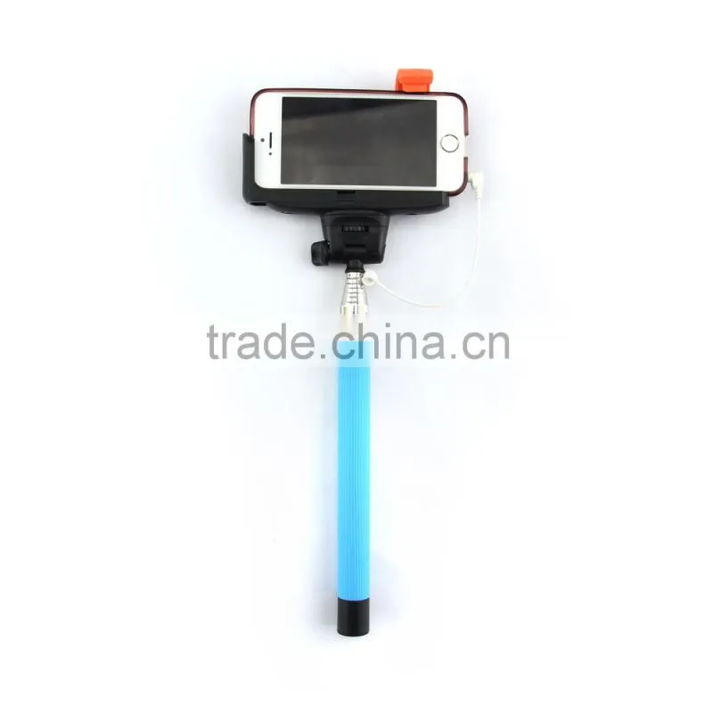 Factory direct supply high quality foldable wired selfie stick