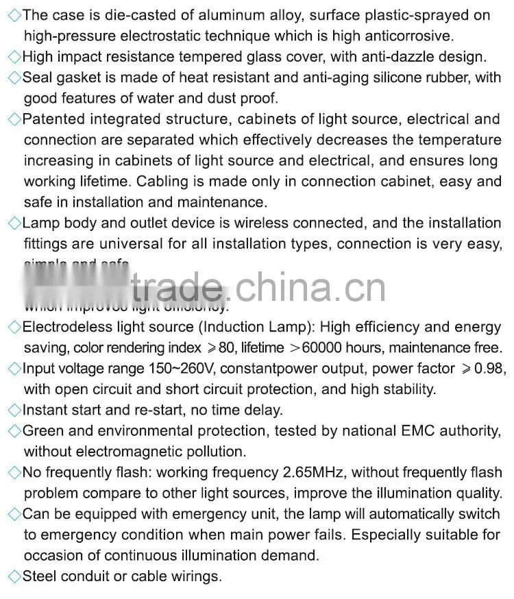 30 watt explosion proof electrode less lamp